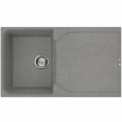 Reginox Ego 400 1.0 Bowl Granite Kitchen Sink - Titanium