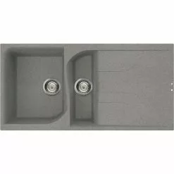 Reginox Ego 475 1.5 Bowl Granite Kitchen Sink - Titanium