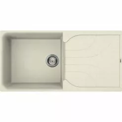 Reginox Ego 480 1.0 Bowl Granite Kitchen Sink - Cream