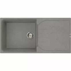 Reginox Ego 480 1.0 Bowl Granite Kitchen Sink - Titanium