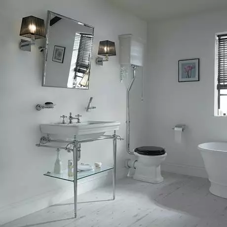 Imperial Etoile 700mm Large Basin + Polished Nickel Basin Stand 2 Imperial Etoile 700mm Large Basin + Polished Nickel Basin Stand - Image 2