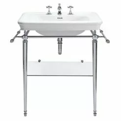 Imperial Etoile 700mm Large Basin + Chrome Basin Stand