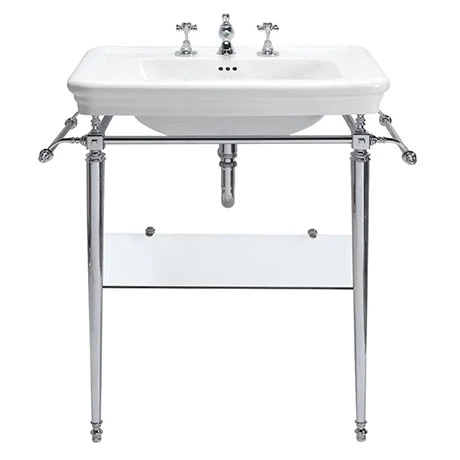 Imperial Etoile 700mm Large Basin + Chrome Basin Stand 1 Imperial Etoile 700mm Large Basin + Chrome Basin Stand