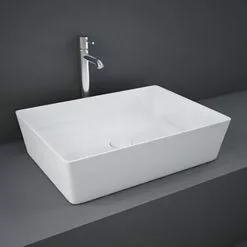 RAK Feeling 500 x 360mm 0TH Rectangular Counter Top Basin - FEECT5000AWHA
