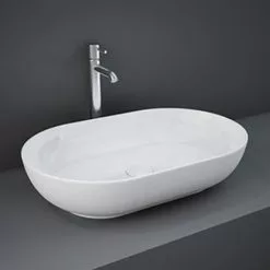 RAK Feeling 550 x 350mm 0TH Oval Counter Top Basin - FEECT5500AWHA