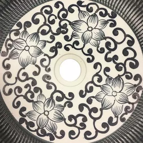 Kasbah Round 400mm Floral Patterned Ceramic Counter Top Basin 4 Kasbah Round 400mm Floral Patterned Ceramic Counter Top Basin - Image 4