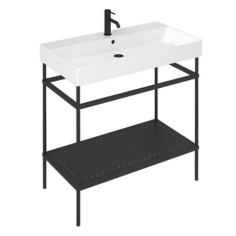 Britton Shoreditch Frame 1000mm Basin & Black Wash Stand 1 Britton Shoreditch Frame 1000mm Basin & Black Wash Stand