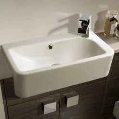 Roper Rhodes Geo 540mm Slimline Semi-Countertop Basin - G2SCBAS -Cheap Basins Store G2SCBAS D2 460