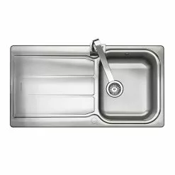 Rangemaster Glendale 1.0 Bowl Stainless Steel Kitchen Sink