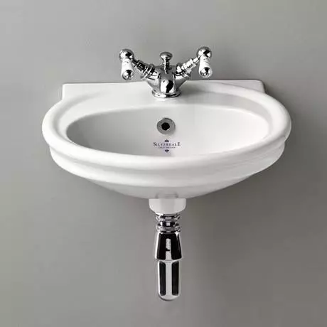 Silverdale Hillingdon Cloakroom Basin (450mm Wide - 1 Tap Hole) 2 Silverdale Hillingdon Cloakroom Basin (450mm Wide - 1 Tap Hole) - Image 2
