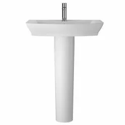 Hudson Reed Maya Basin 1TH + Full Pedestal (3 Size Options) -Cheap Basins Store HR maya basin ped 460