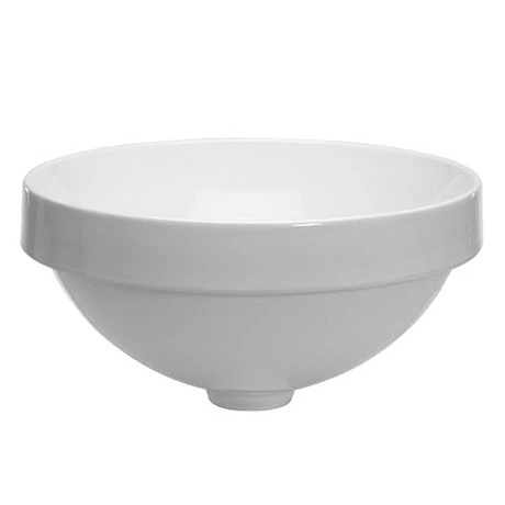 Crosswater Nepi 400mm Inset Basin Gloss white - IN84100UCW 1 Crosswater Nepi 400mm Inset Basin Gloss white - IN84100UCW