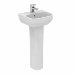 Ideal Standard i.Life A 400mm 1TH Handrinse Basin + Full Pedestal