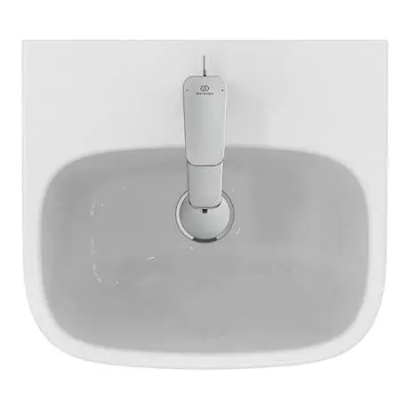 Ideal Standard i.Life A 400mm 1TH Handrinse Basin + Semi Pedestal 2 Ideal Standard i.Life A 400mm 1TH Handrinse Basin + Semi Pedestal - Image 2