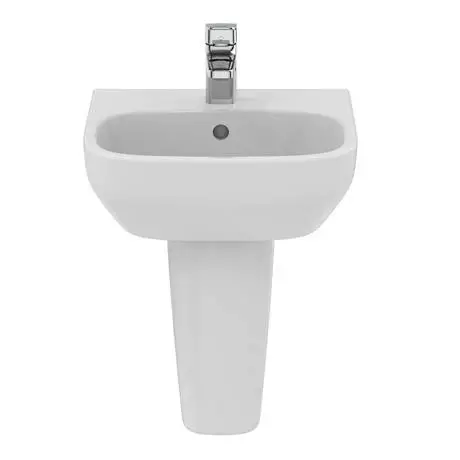 Ideal Standard i.Life A 400mm 1TH Handrinse Basin + Semi Pedestal 4 Ideal Standard i.Life A 400mm 1TH Handrinse Basin + Semi Pedestal - Image 4