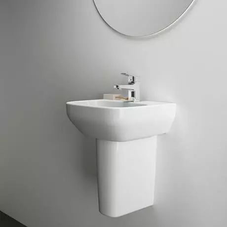 Ideal Standard i.Life A 400mm 1TH Handrinse Basin + Semi Pedestal 5 Ideal Standard i.Life A 400mm 1TH Handrinse Basin + Semi Pedestal - Image 5