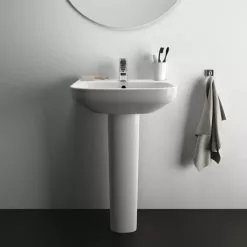 Ideal Standard i.Life A 1TH Washbasin + Full Pedestal 10 Ideal Standard i.Life A 1TH Washbasin + Full Pedestal -Cheap Basins Store ISILA55FP D4 460