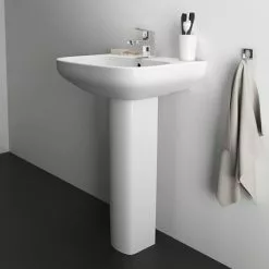 Ideal Standard i.Life A 1TH Washbasin + Full Pedestal 11 Ideal Standard i.Life A 1TH Washbasin + Full Pedestal -Cheap Basins Store ISILA55FP D5 460