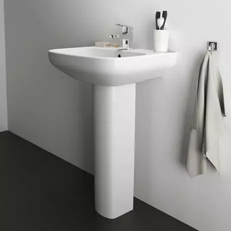 Ideal Standard i.Life A 1TH Washbasin + Full Pedestal 6 Ideal Standard i.Life A 1TH Washbasin + Full Pedestal - Image 6
