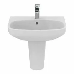 Ideal Standard i.Life A 1TH Washbasin + Semi Pedestal -Cheap Basins Store ISILA55SP D3 460