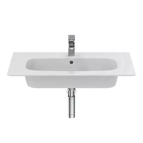 Ideal Standard i.Life A 1TH Wall Hung Basin + Chrome Bottle Trap 3 Ideal Standard i.Life A 1TH Wall Hung Basin + Chrome Bottle Trap - Image 3