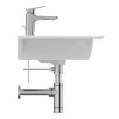 Ideal Standard i.Life A 1TH Wall Hung Basin + Chrome Bottle Trap 9 Ideal Standard i.Life A 1TH Wall Hung Basin + Chrome Bottle Trap -Cheap Basins Store ISILA84WH D3 460