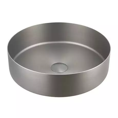 JTP Vos Round Inox Stainless Steel Counter Top Basin + Waste 2 JTP Vos Round Inox Stainless Steel Counter Top Basin + Waste - Image 2