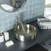 JTP Vos Round Inox Stainless Steel Counter Top Basin + Waste