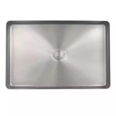 JTP Vos Rectangular Inox Stainless Steel Counter Top Basin + Waste 2 JTP Vos Rectangular Inox Stainless Steel Counter Top Basin + Waste - Image 2