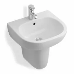 Ideal Standard Jasper Morrison 55cm 1TH Basin & Semi Pedestal