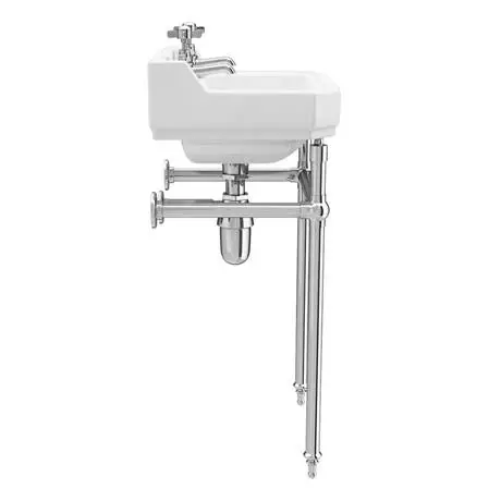 Keswick Traditional 500mm Basin & Chrome Wash Stand 5 Keswick Traditional 500mm Basin & Chrome Wash Stand - Image 5