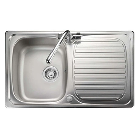 Rangemaster Compact 800 x 508mm Stainless Steel 1 Bowl Kitchen Sink - LR8001 1 Rangemaster Compact 800 x 508mm Stainless Steel 1 Bowl Kitchen Sink - LR8001