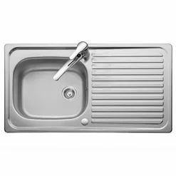 Rangemaster Linear 950 x 508mm Stainless Steel 1 Bowl Kitchen Sink - LR9501