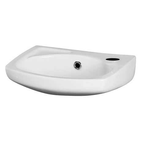 Milton 350 x 280 Wall Hung Compact Basin (1 Tap Hole) 1 Milton 350 x 280 Wall Hung Compact Basin (1 Tap Hole)