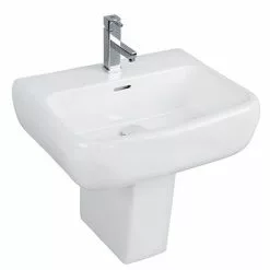RAK Metropolitan 42cm Basin + Half Pedestal