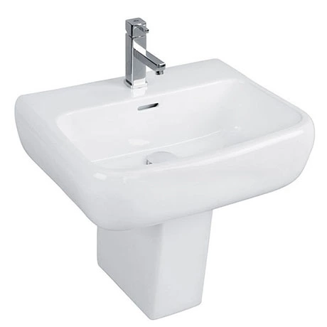 RAK Metropolitan 42cm Basin + Half Pedestal 1 RAK Metropolitan 42cm Basin + Half Pedestal
