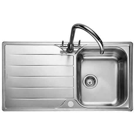 Rangemaster Michigan 1.0 Bowl Stainless Steel Kitchen Sink 1 Rangemaster Michigan 1.0 Bowl Stainless Steel Kitchen Sink