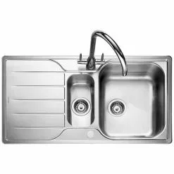 Rangemaster Michigan 1.5 Bowl Stainless Steel Kitchen Sink