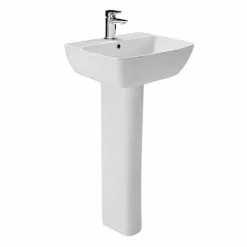 Britton MyHome 60cm 1TH Basin with Full Pedestal