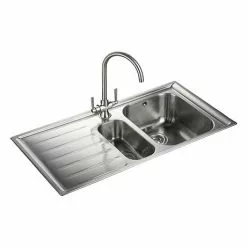 Rangemaster Manhattan 1.5 Bowl Stainless Steel Kitchen Sink