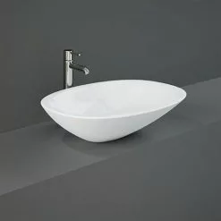 RAK Morning 540 x 380mm 0TH Oval Counter Top Basin - MORCT5400AWHA