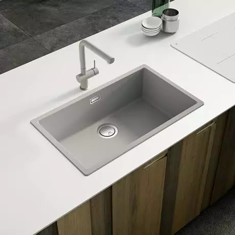 Reginox Multa 130 1.0 Bowl Granite Kitchen Sink - Light Grey 2 Reginox Multa 130 1.0 Bowl Granite Kitchen Sink - Light Grey - Image 2