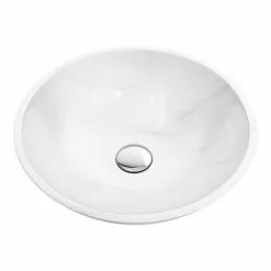 Moon White 420mm Round Marble Basin 0TH - MW001 -Cheap Basins Store MW001 detail1 460