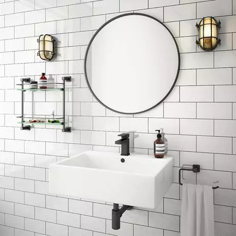 Milton 600 x 460 Wall Hung Rectangular Basin (1 Tap Hole) 2 Milton 600 x 460 Wall Hung Rectangular Basin (1 Tap Hole) - Image 2
