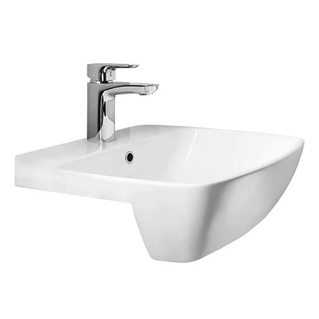 Britton MyHome 50cm 1TH Semi-Recessed Basin 1 Britton MyHome 50cm 1TH Semi-Recessed Basin