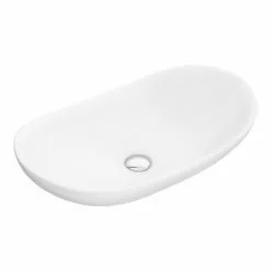 Hudson Reed Oval 615 x 355mm Countertop Vessel Basin - NBV159 -Cheap Basins Store NBV159 D3 460