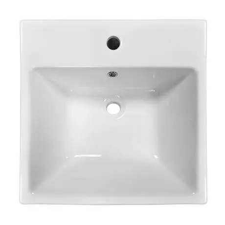 Novus 510 x 500mm Square Ceramic Counter Top Basin - 1 Tap Hole 2 Novus 510 x 500mm Square Ceramic Counter Top Basin - 1 Tap Hole - Image 2
