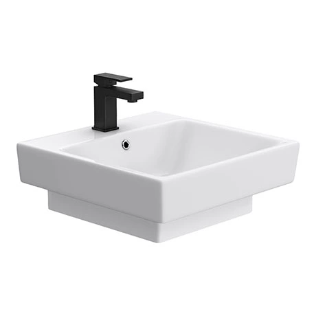 Novus 510 x 500mm Square Ceramic Counter Top Basin - 1 Tap Hole 1 Novus 510 x 500mm Square Ceramic Counter Top Basin - 1 Tap Hole