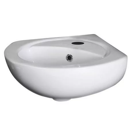 Nuie Corner Wall Hung Basin - 1 Tap Hole - NCU862 2 Nuie Corner Wall Hung Basin - 1 Tap Hole - NCU862 - Image 2