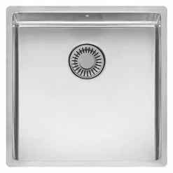 Reginox New York 40x40 1.0 Bowl Stainless Steel Integrated Kitchen Sink